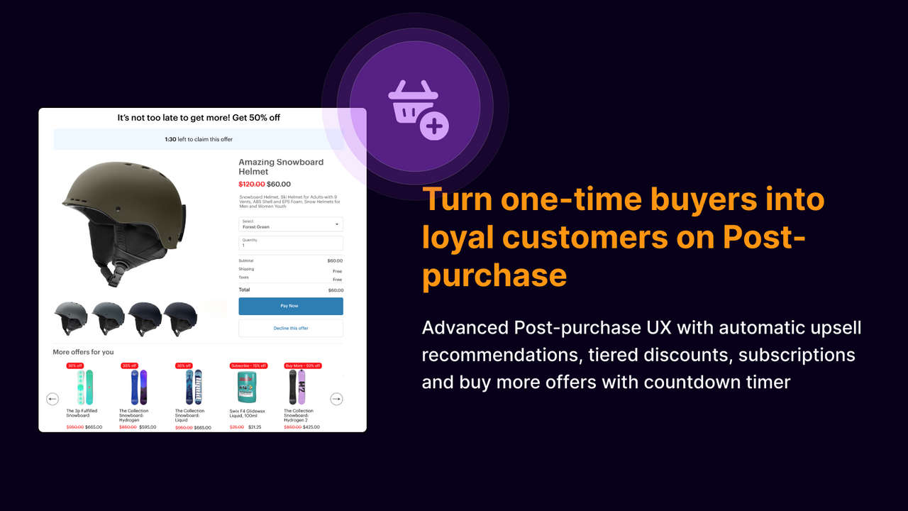 Turn one-time buyers into loyal customers on Post-purchase