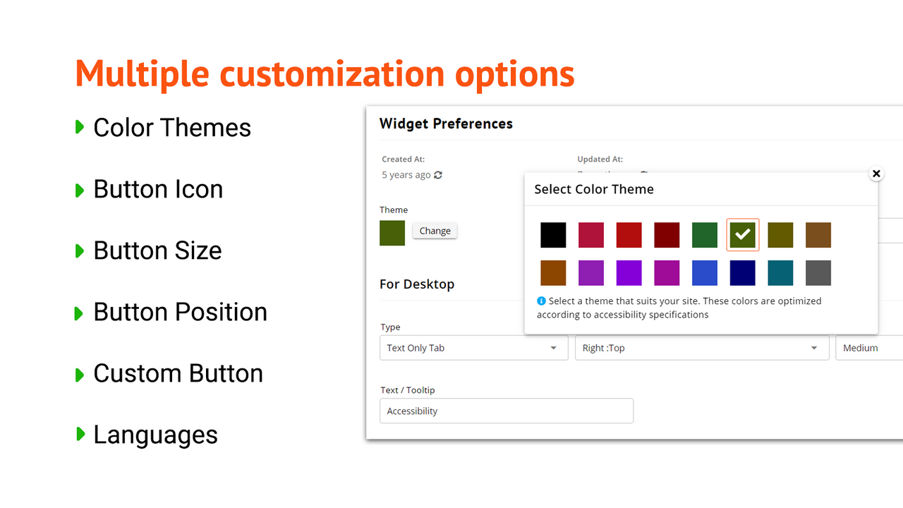 Customization Options