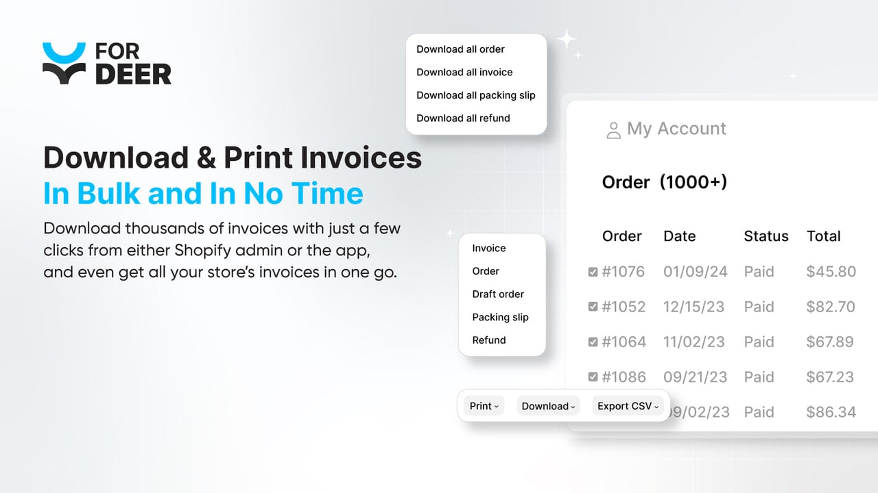 Download & Print Effortlessly Invoice