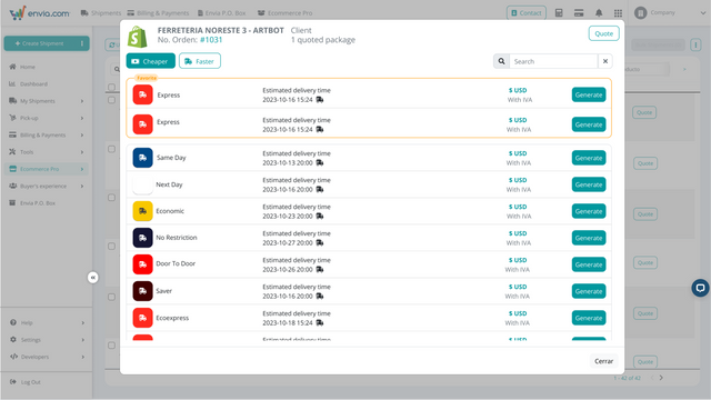 Envia Shipping and Fulfillment