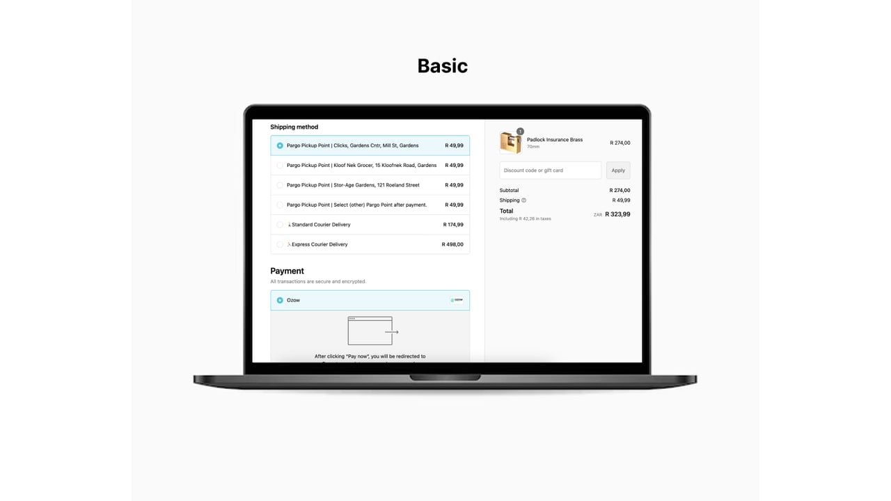 A simplified checkout experience with Pargo.