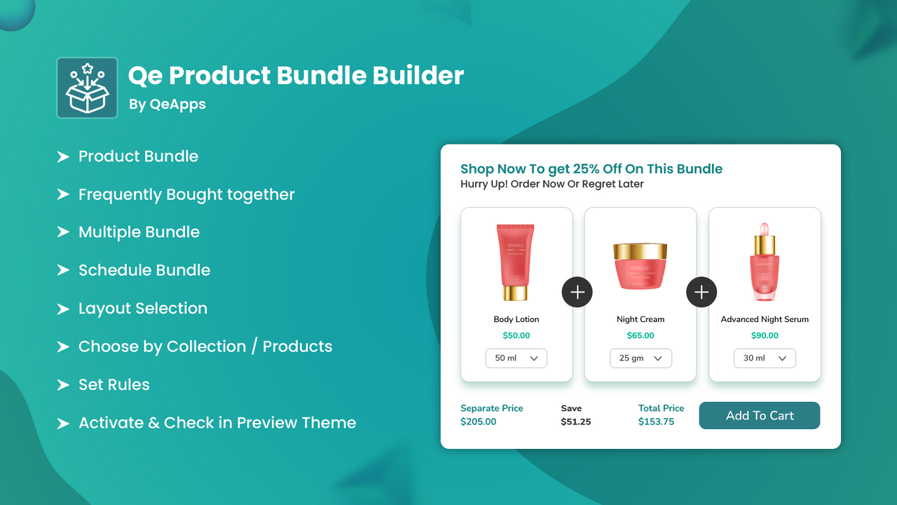 Qe: Product Bundle Builder