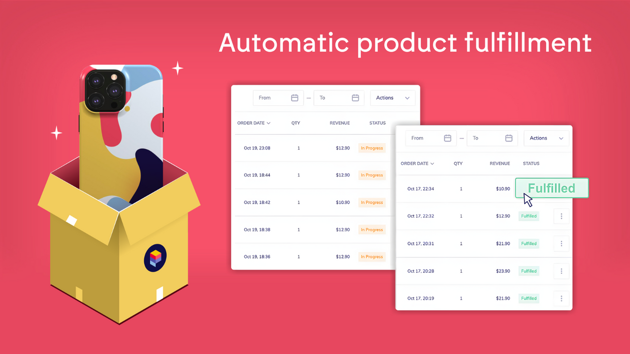 Print on demand: order fulfillment, order tracking