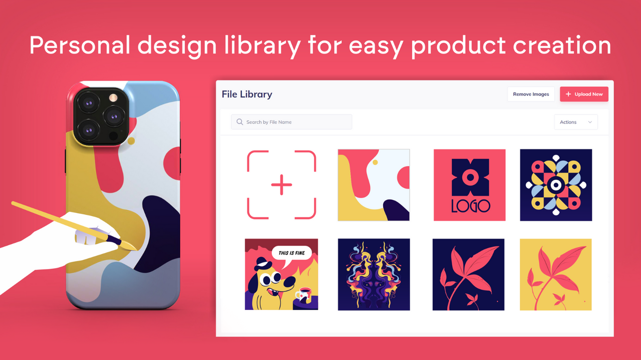 Build your personal design library and create new products.