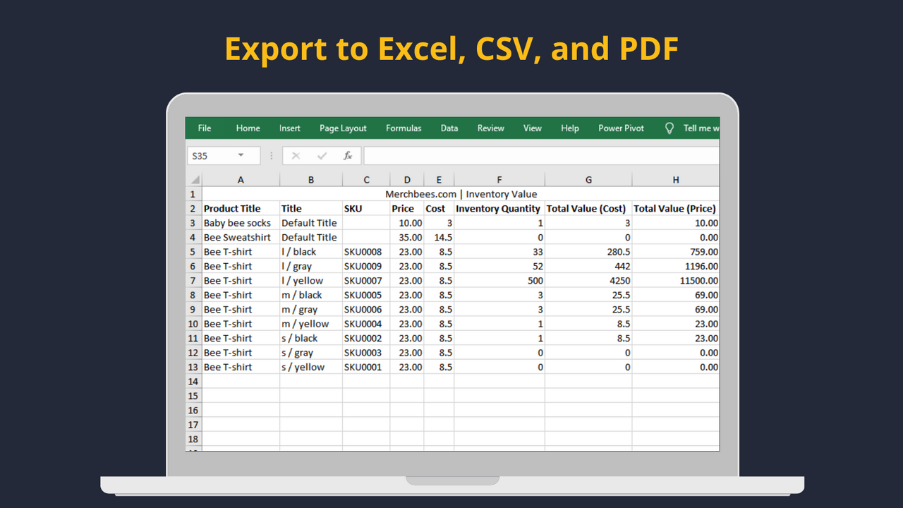 multiple export option