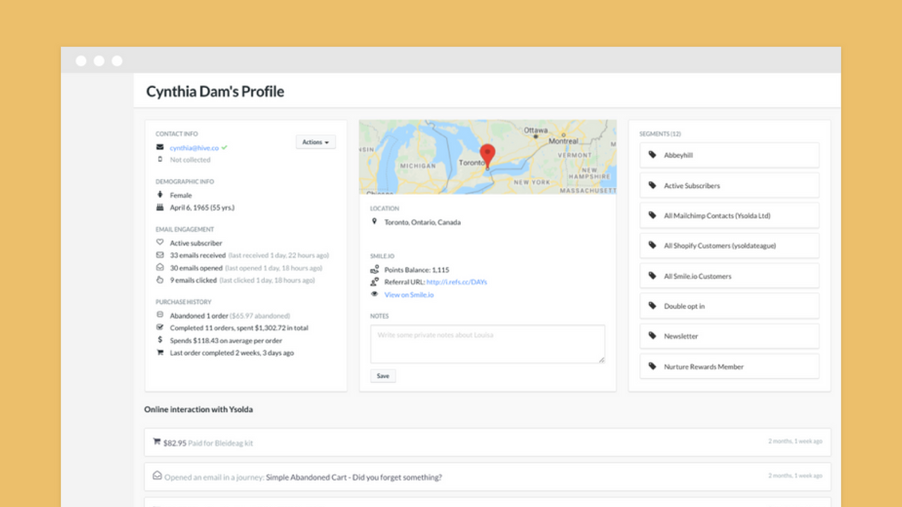 hive.co's customer profile