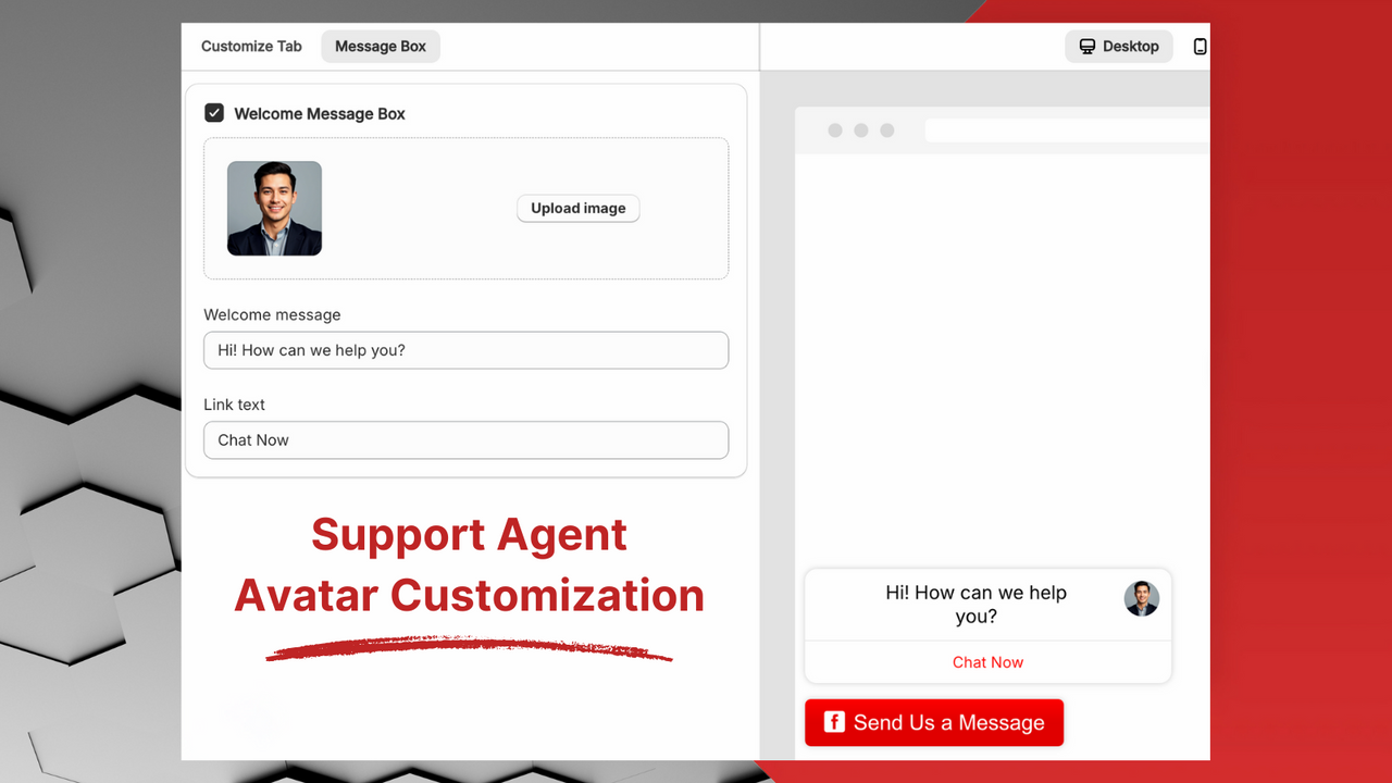 Easily Change The Avatar of Your Support Agent