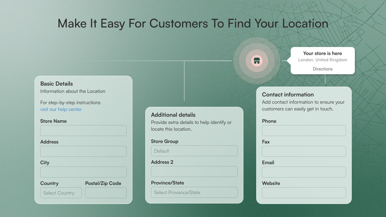 Make it easy for your customers to find your location