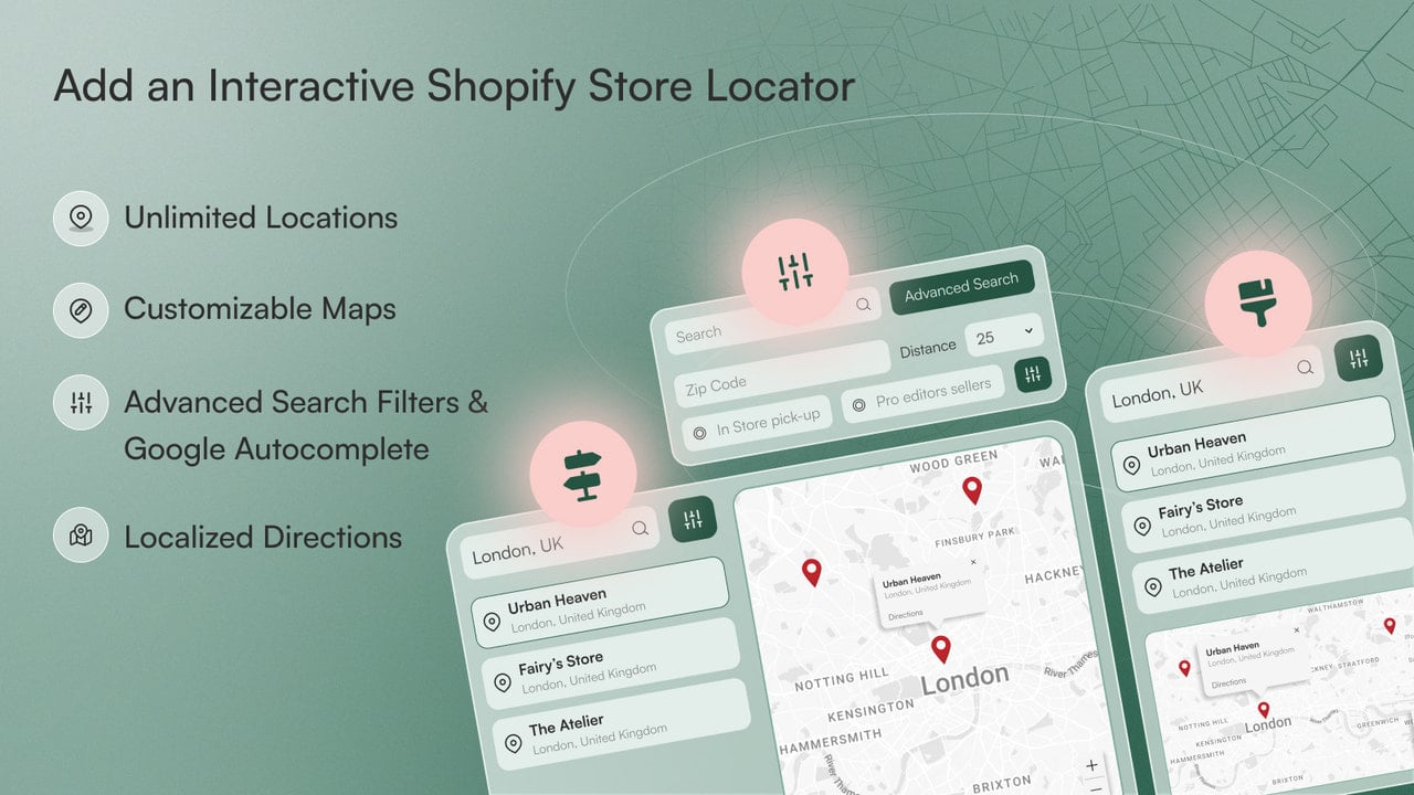 Add an interactive locator to find any shopify store