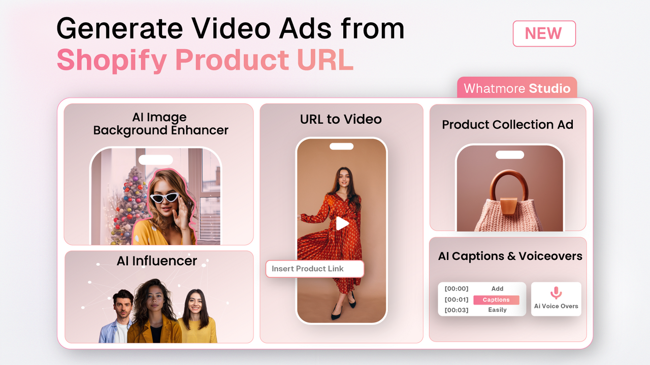 Create highly converting video ads from Product URL