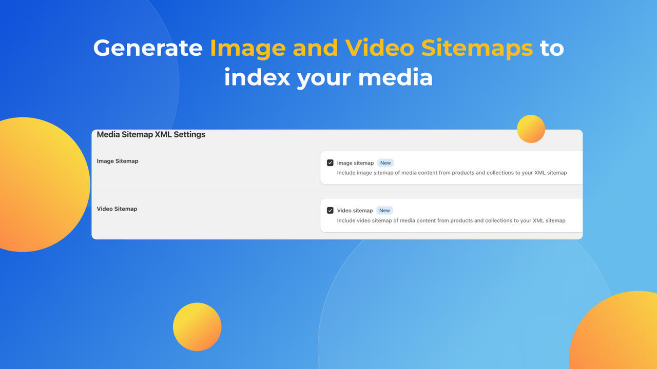 Index your media with Image and Video Sitemaps