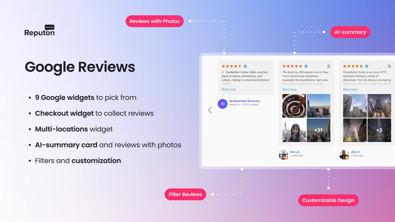 shopify google reviews widgets settings