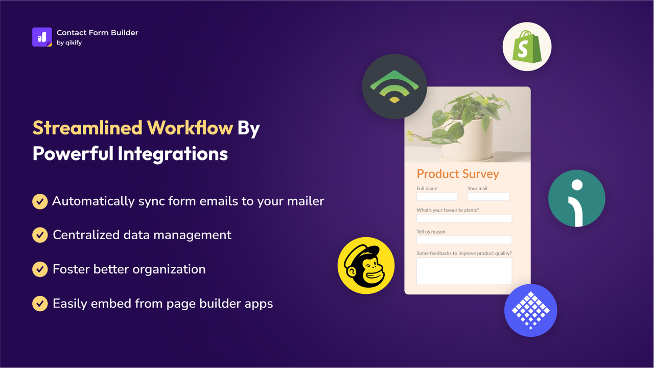 Streamlined workflow by advanced integrations