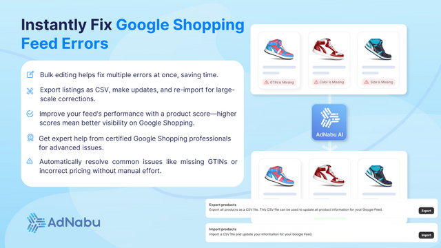 Nabu for Google Shopping Feed