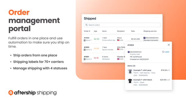 AfterShip Shipping + Labels