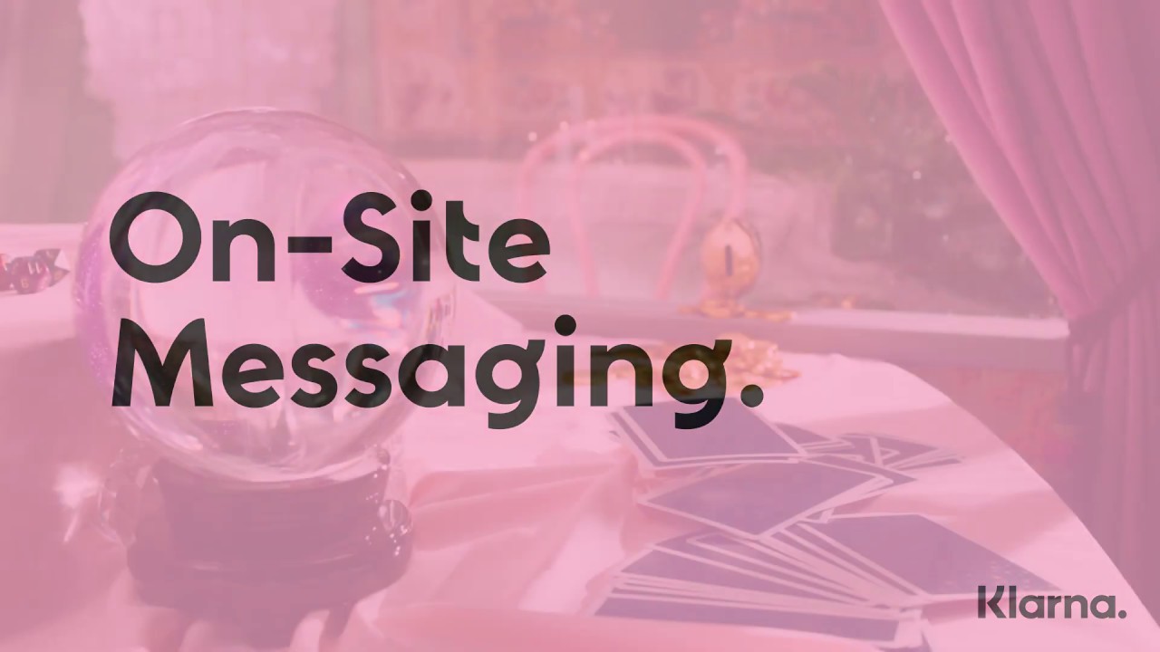 Klarna On‑Site Messaging