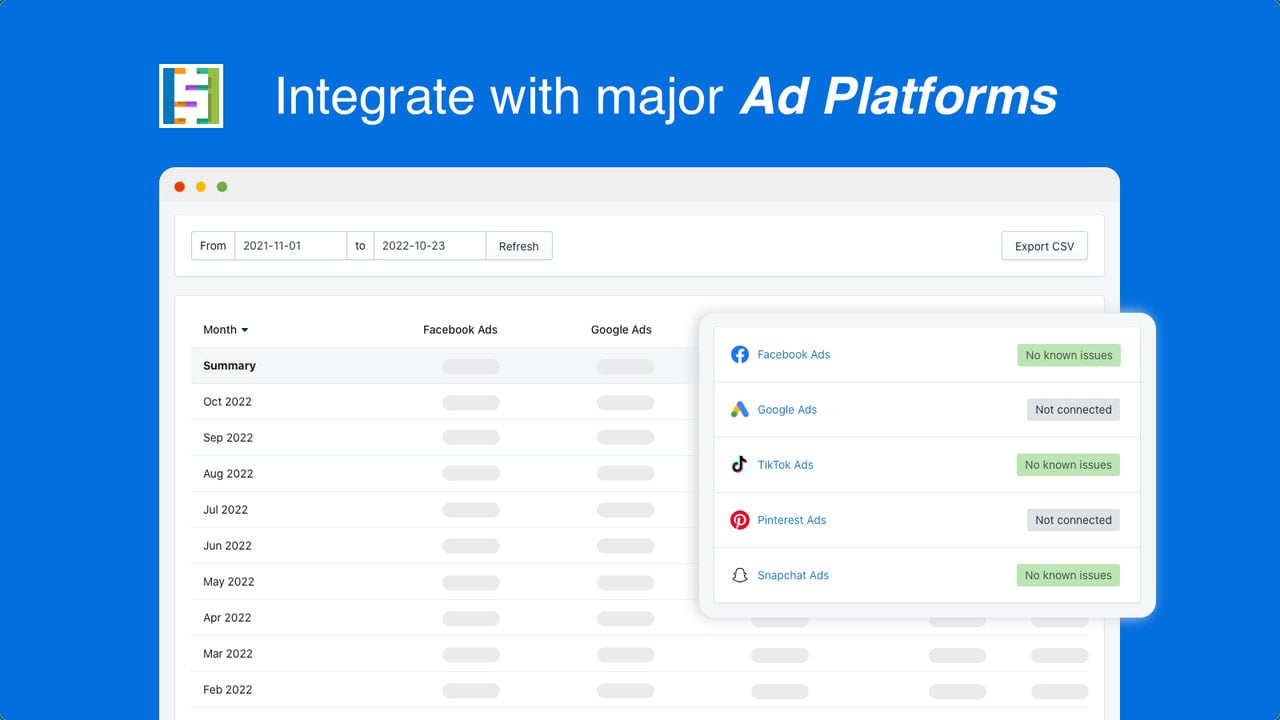 SimplyCost - Profit Tracking: Ad Platforms Integration