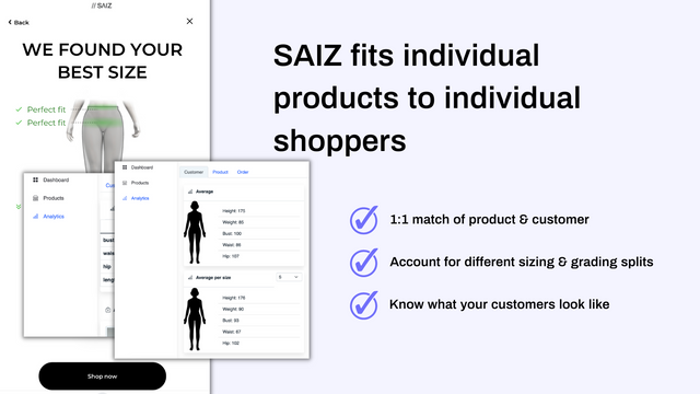 SAIZ ‑ size & fit recommender