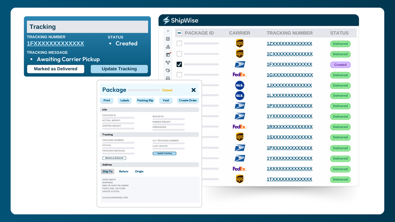 Real-time order tracking with automated email notifications