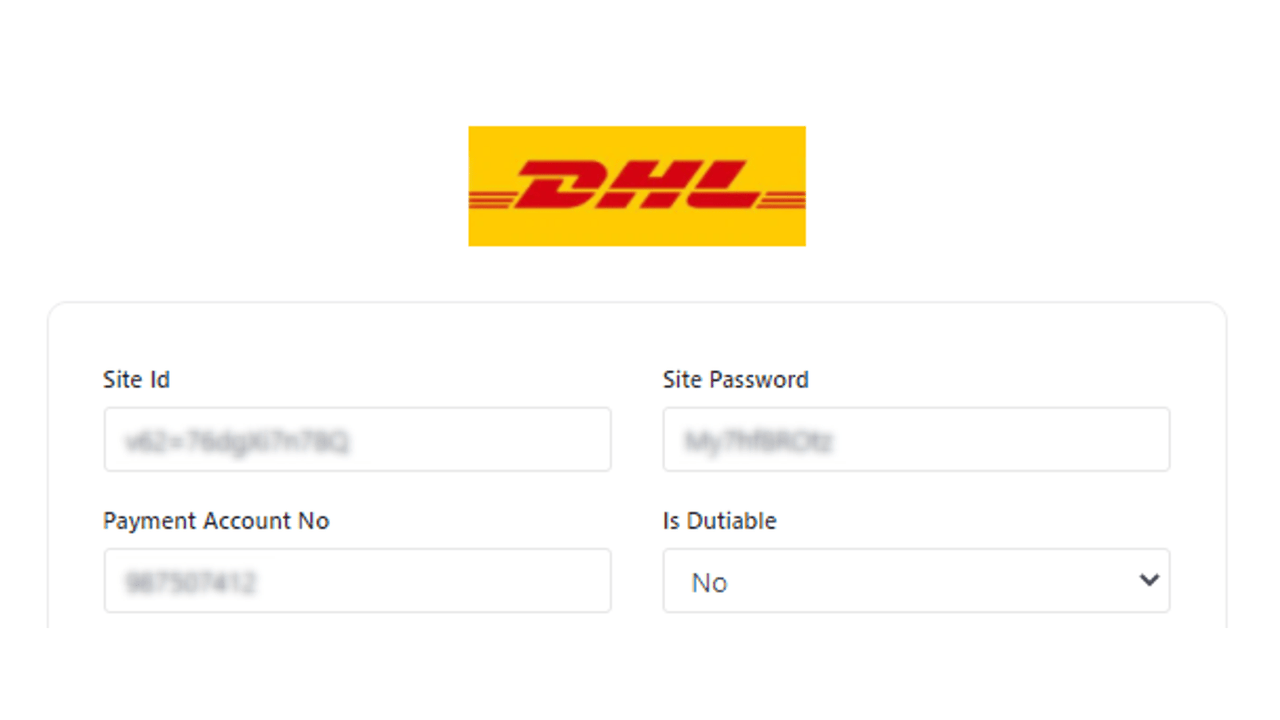 DHL Dashboard with Logo