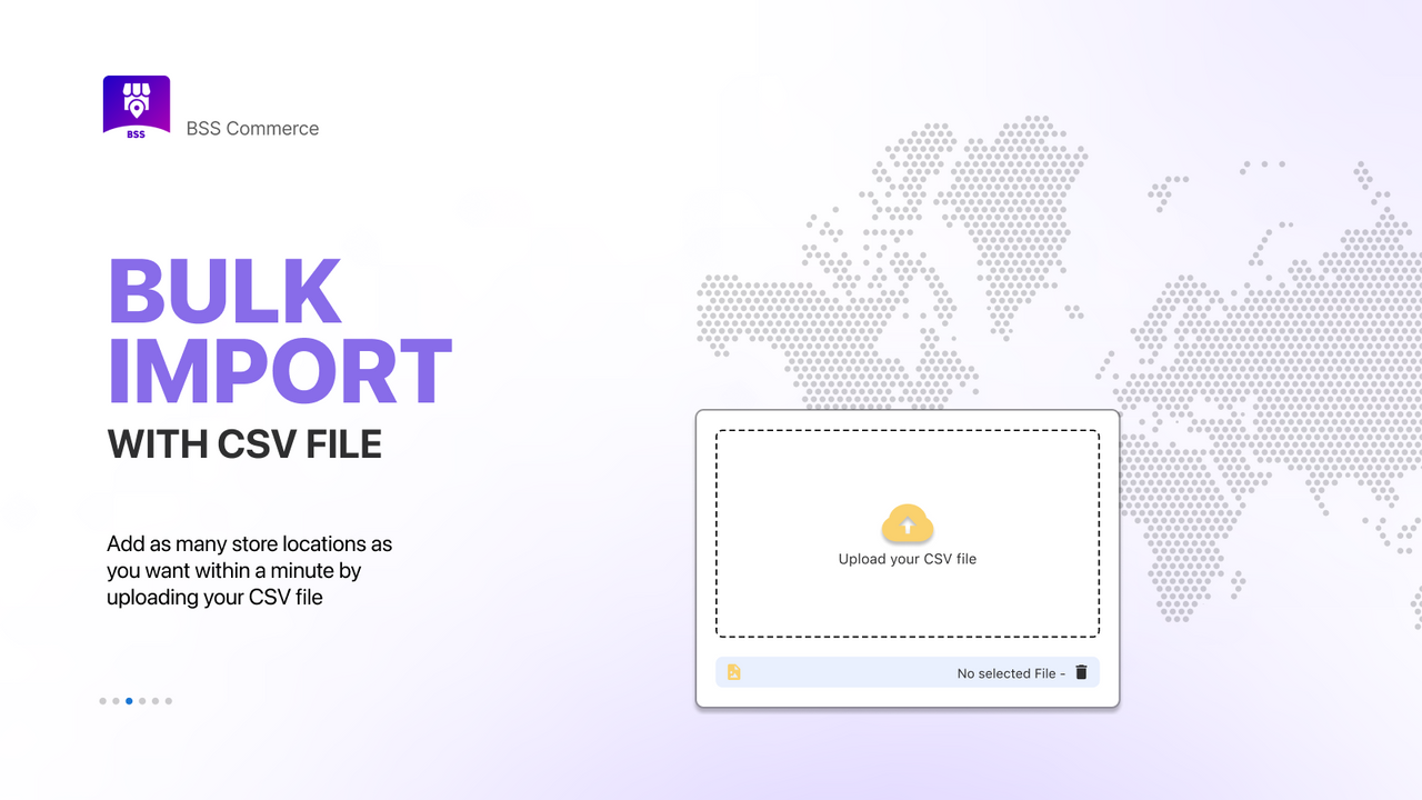 Bulk import store locations with CSV file