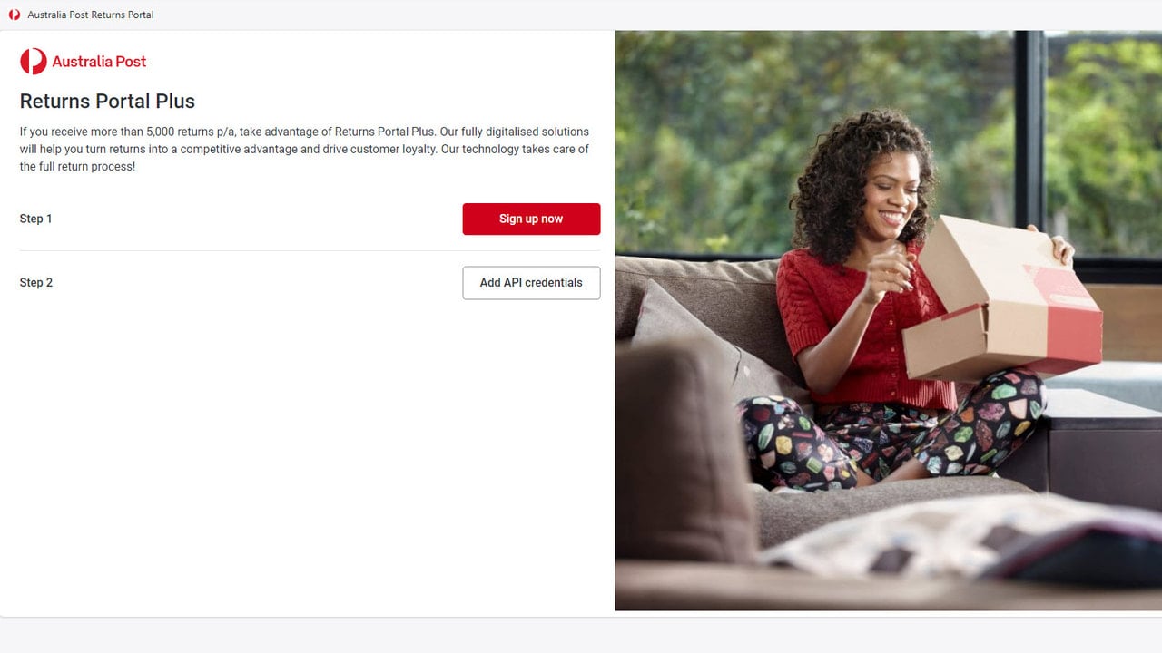 Australia Post Returns Home Page