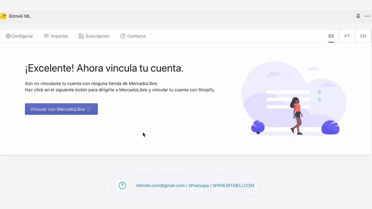 First Step. Link your MercadoLibre Account