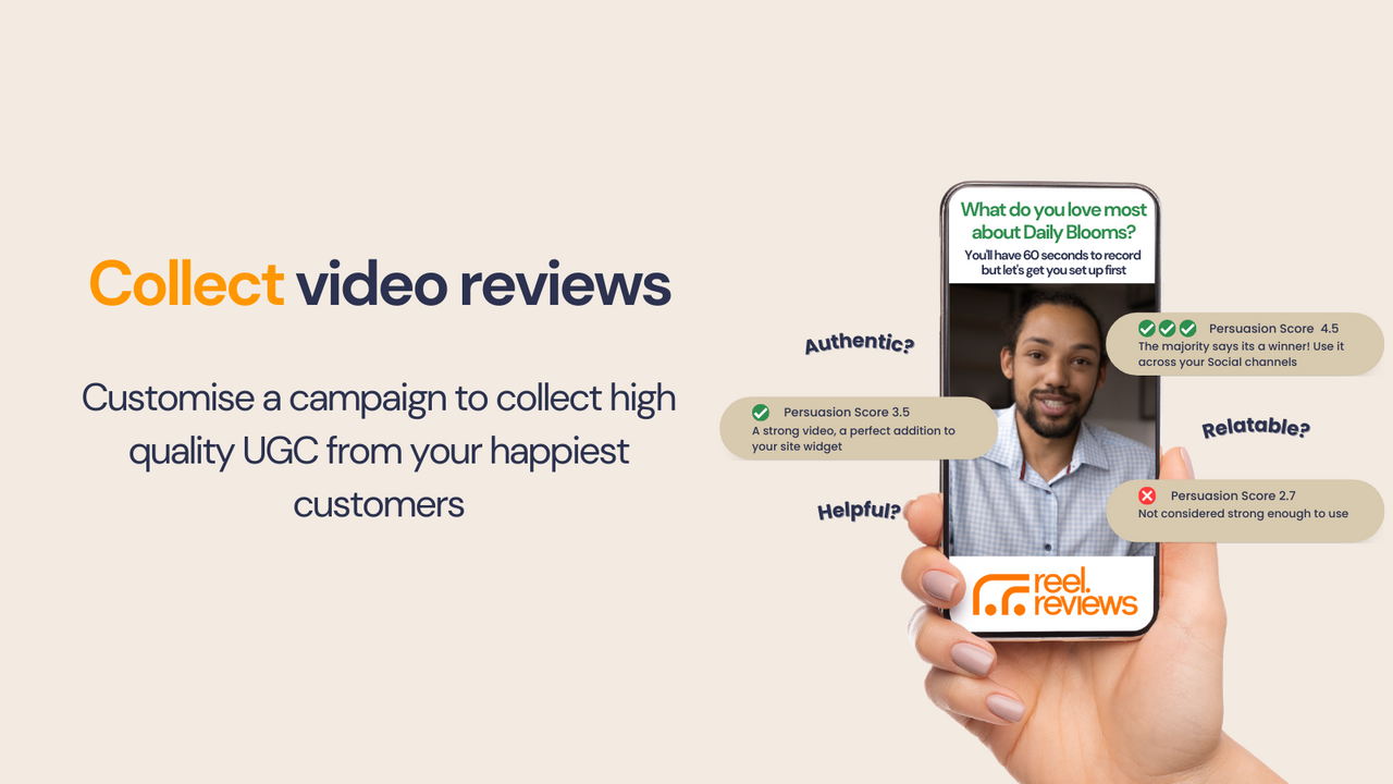 Collect high quality & persuasive videos from your customers