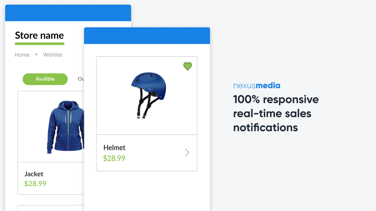 100% responsive real-time pop sales notifications