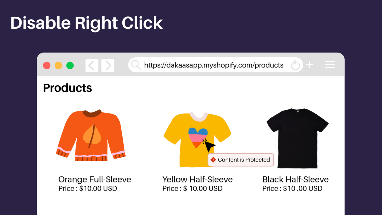 Prevent Right Click and Protect Store Images from Theft