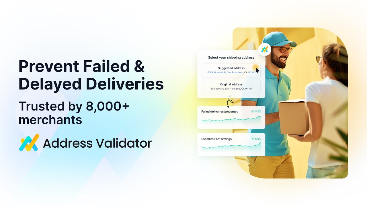 Enhance delivery success and reduce costs by validating customer addresses before shipment for a seamless checkout experience.