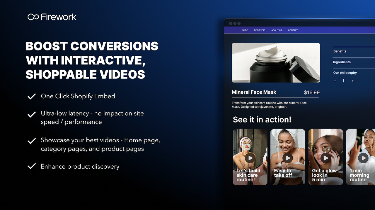 Increase conversions with interactive, shoppable videos