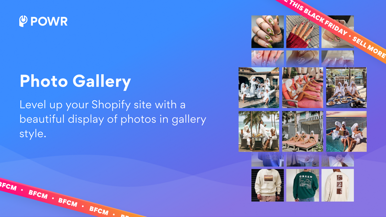 Level up your Shopify site with a beautiful display of photos in