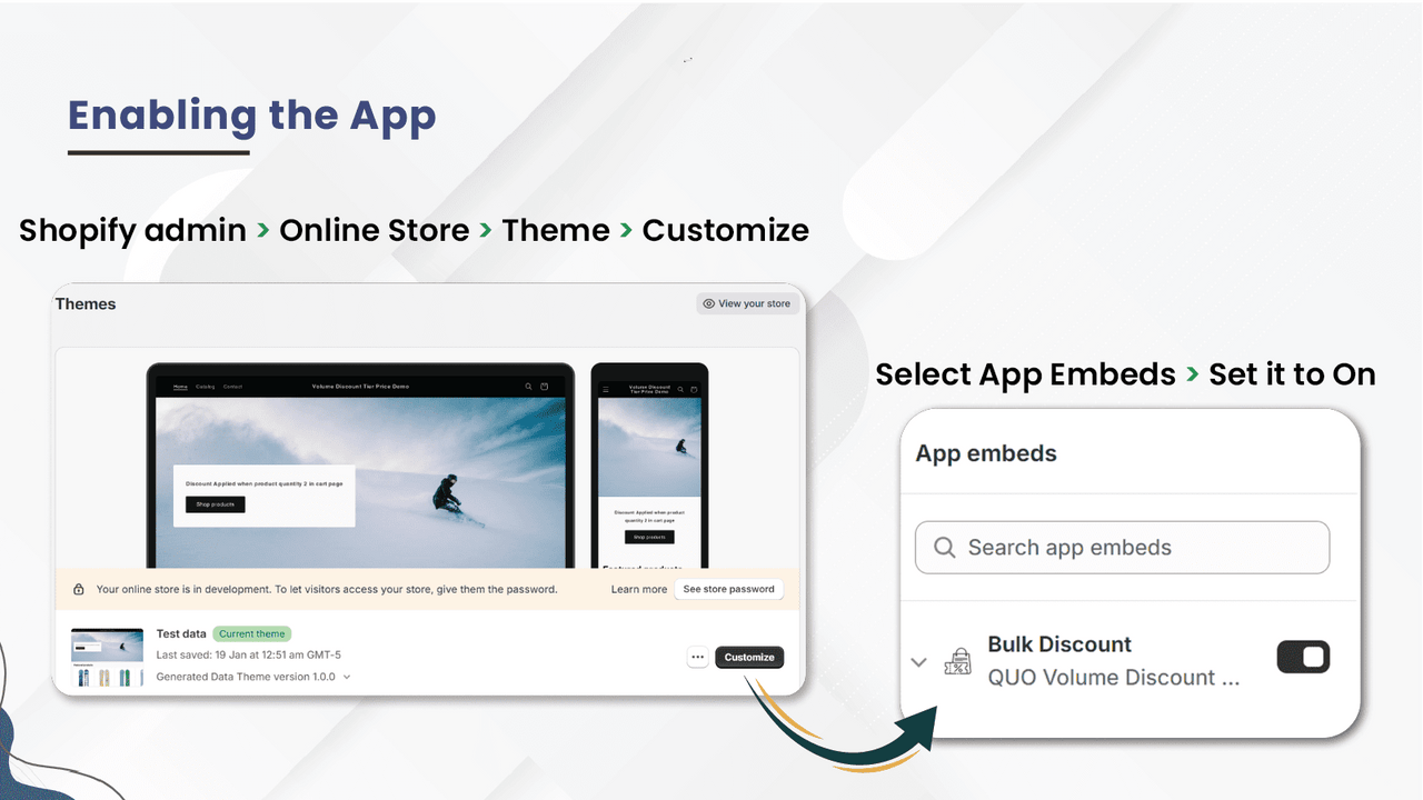 1 - Enabling the app