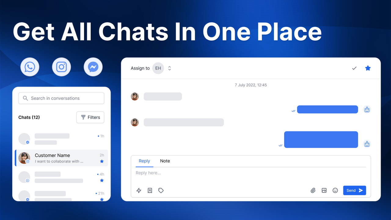 eCommerce-focused Inbox For WhatsApp, Instagram & Facebook