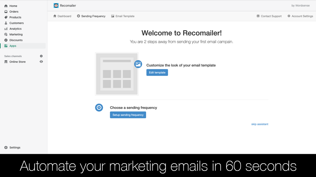 Automate your marketing emails in 60 seconds