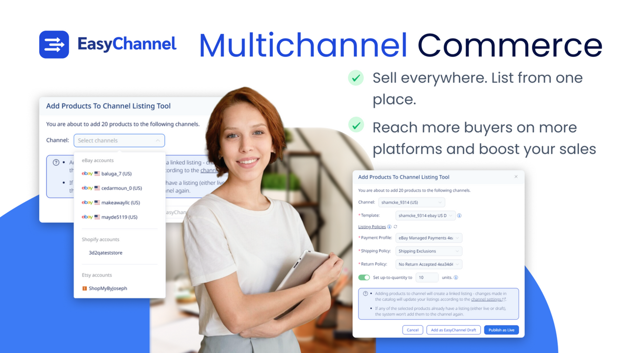 Manage your multichannel products easily.