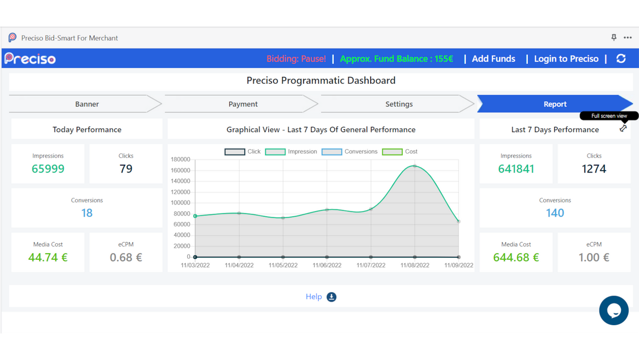 Preciso Merchant Dashboard