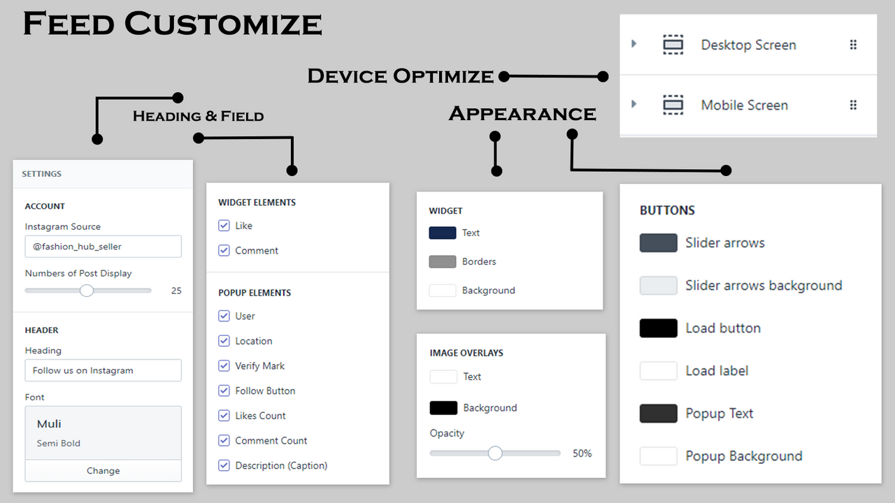 Feed Customize