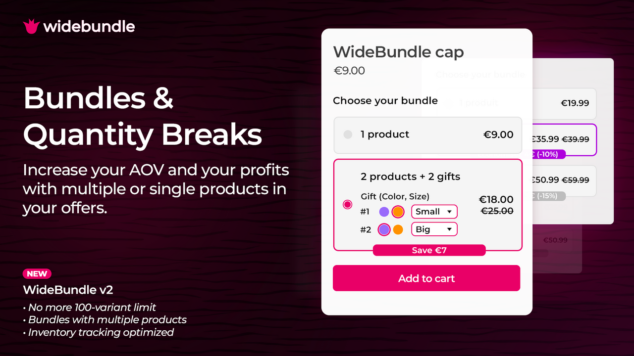 Wide Bundles ‑ Quantity Breaks