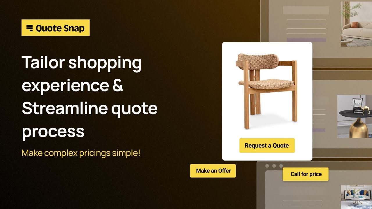 Empower B2B sales by seamlessly hiding prices and enabling quote requests on your Shopify store.