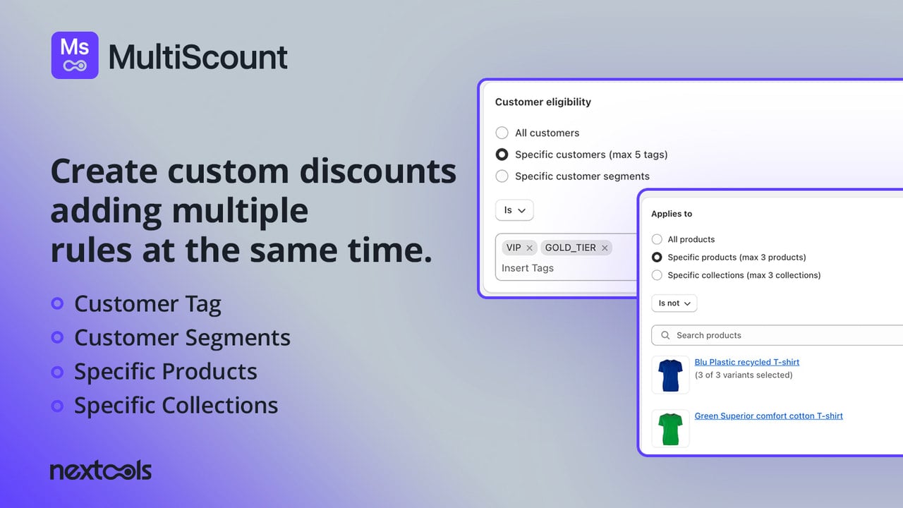 multiscount: stackable and tiered discount