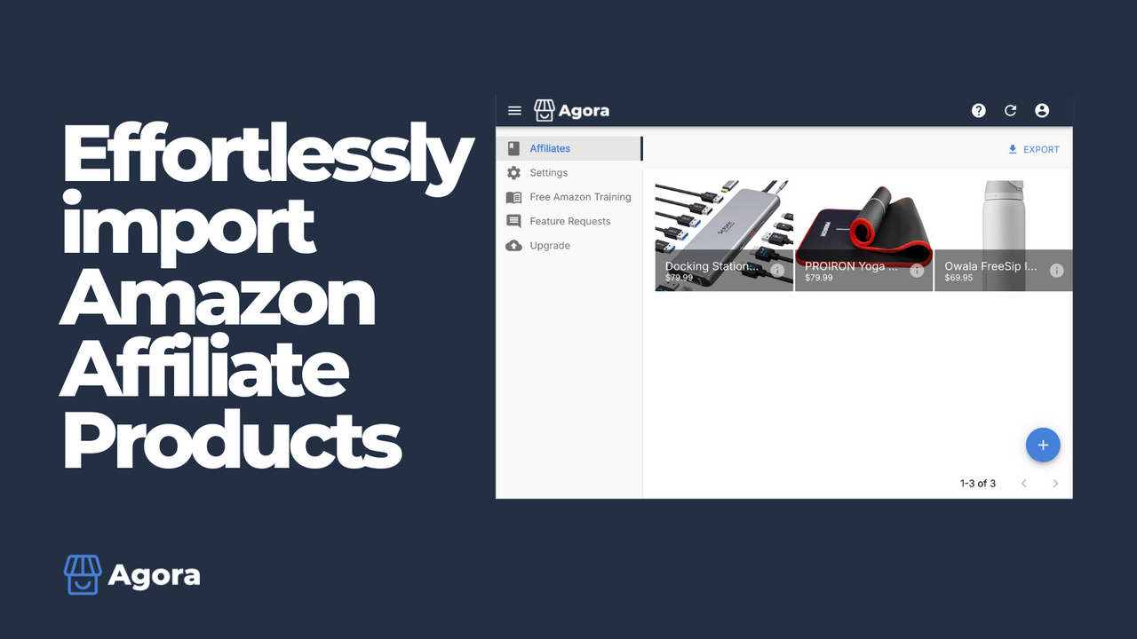 Effortlessly import Amazon Affiliate products