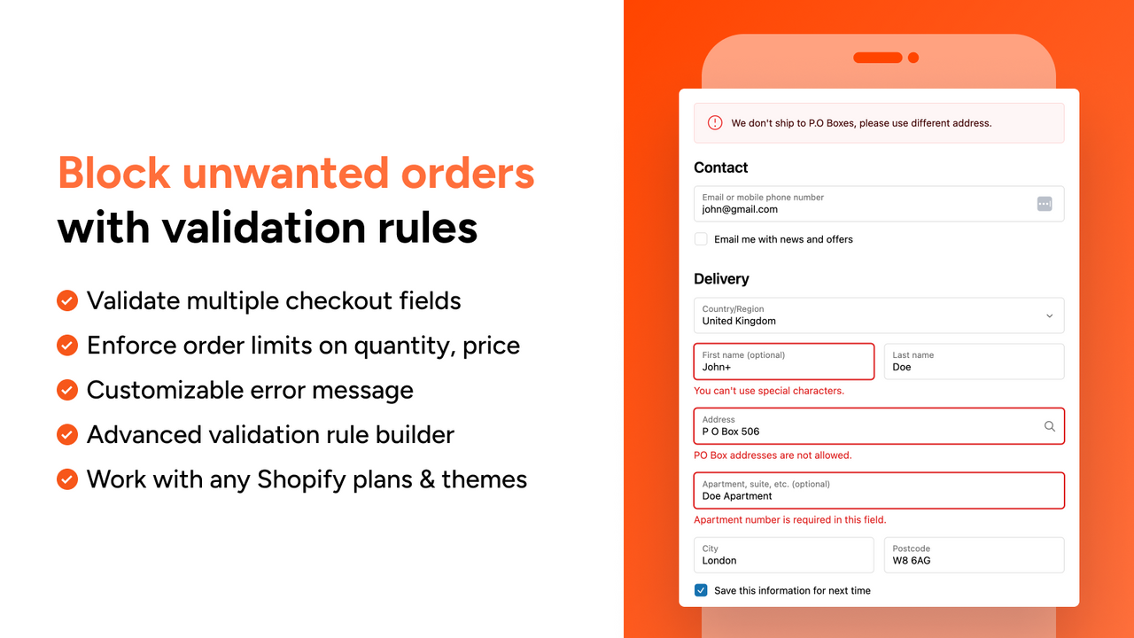 Simesy Checkout Validation Pro