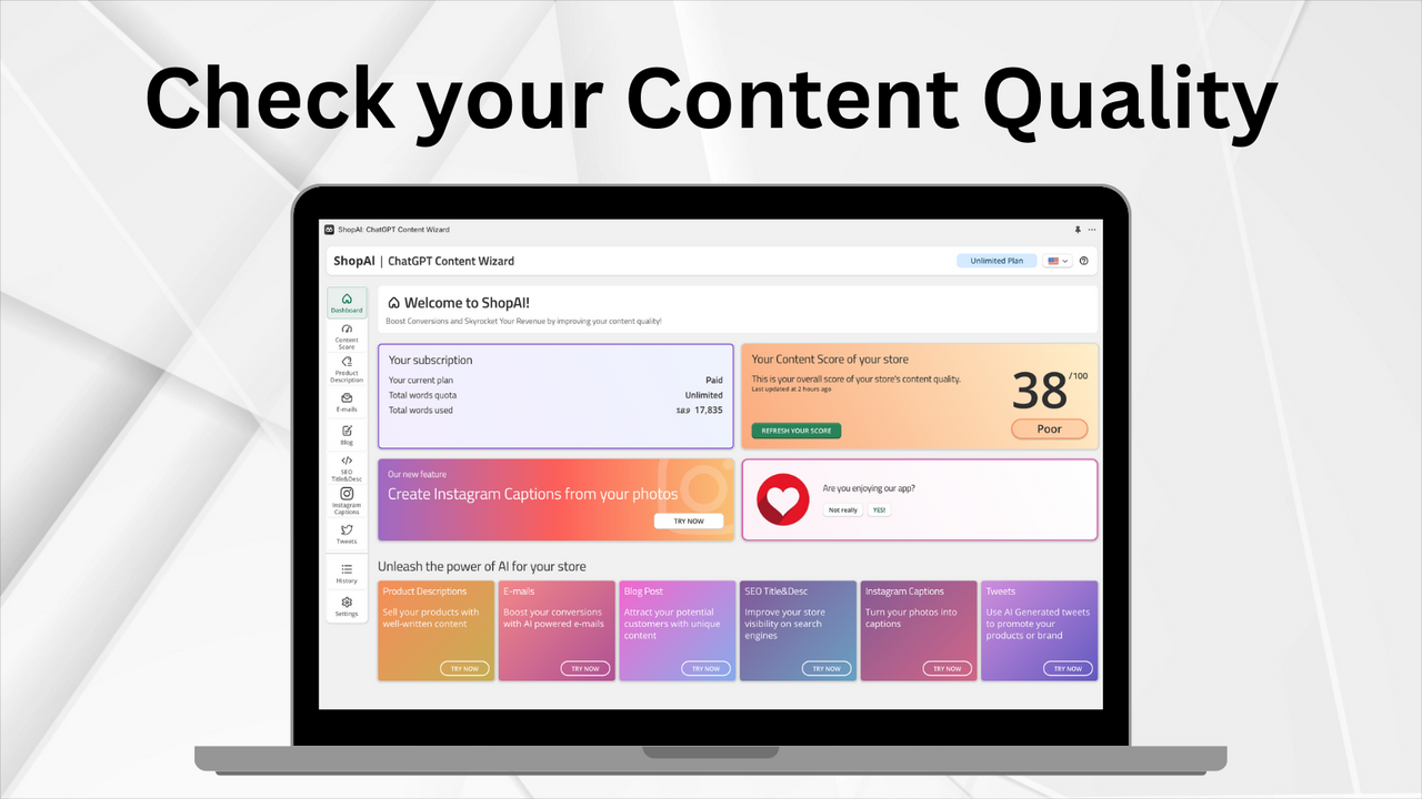 Check your Content Score and Fix it instantly