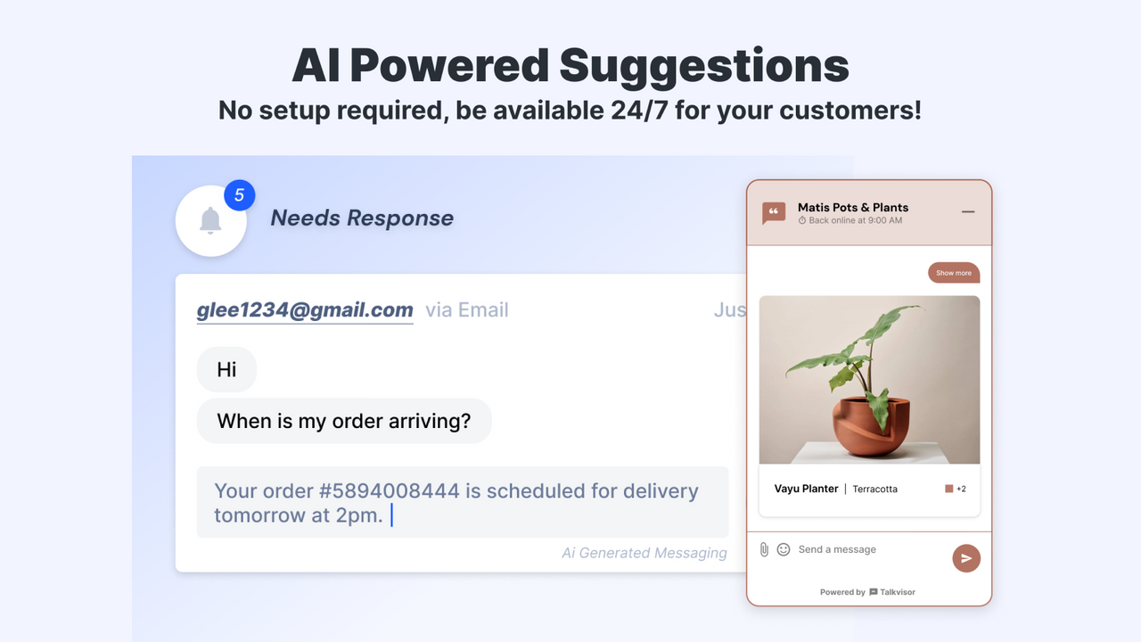 Informed & friendly AI-powered messages do all the sales for you