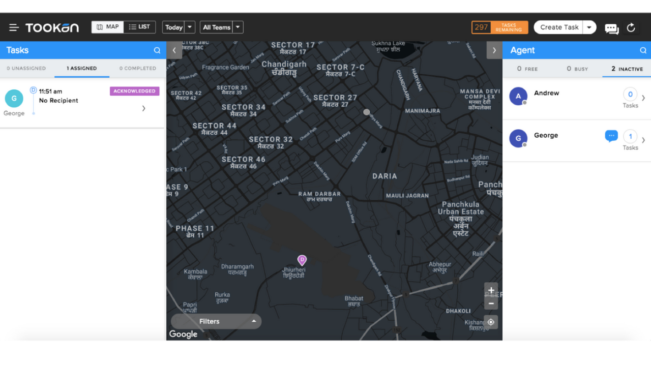 Tookan Dashboard