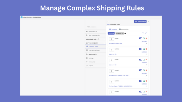 Custom Shipping Rules