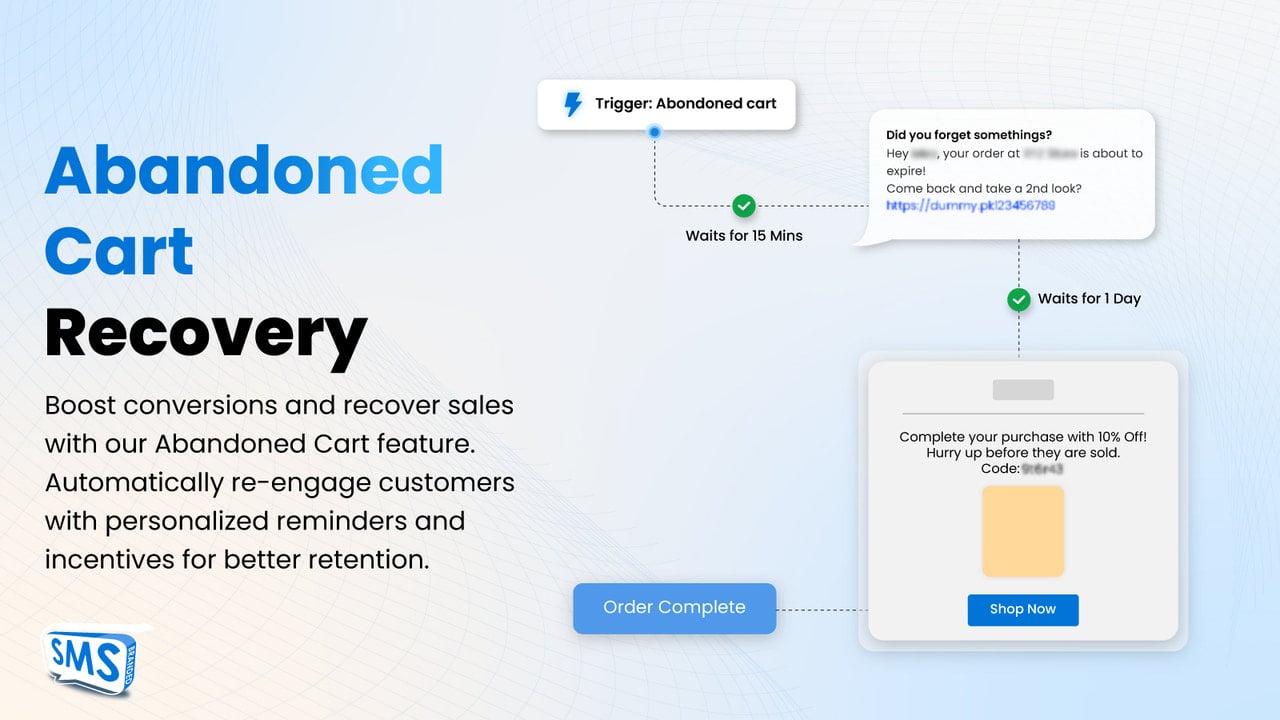 Abandoned Checkout - Branded SMS Pakistan