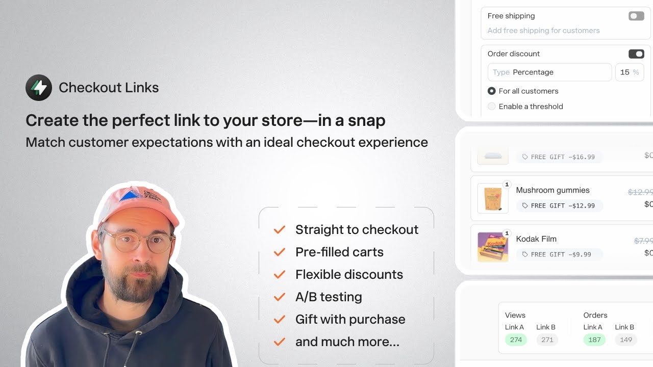 Create personalized shoppable links for seamless checkouts, boosting conversions wherever your customers are.